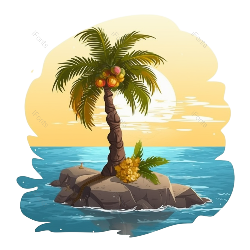 图标图片,天空元素,海洋PNG,旅游图标免抠素材